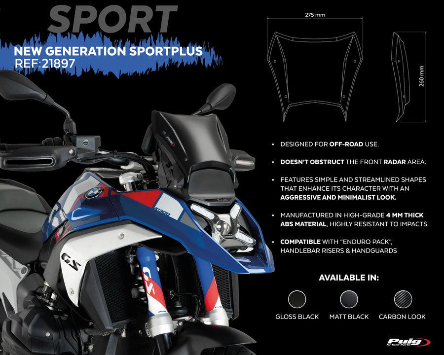 BMW R 1300 GS TROPHY [2025] – Tourenscheibe – Getönt