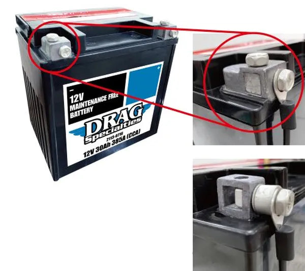 BMW R 75/6 [DRAG SPECIALTIES] – Wartungsfreie Batterie