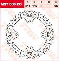 Kawasaki Klx 450 R [2014-2018, 2020-2024] - BROMSSKIVHAJ FIXAD - Bild 3