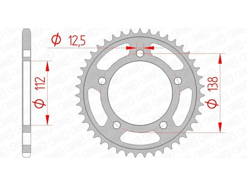 Honda NC 700 S RC61 [2012-2013] - Kettenkit 520 XSR4 - 16/43-114 - Standard Kettenrad Stahl