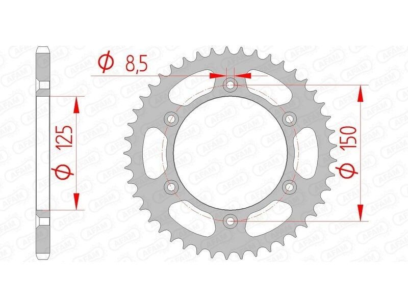 CF Moto 800 MT [2022] - Kettenkit 520 XHR4 - 16/45-122 - Standard Kettenrad Stahl