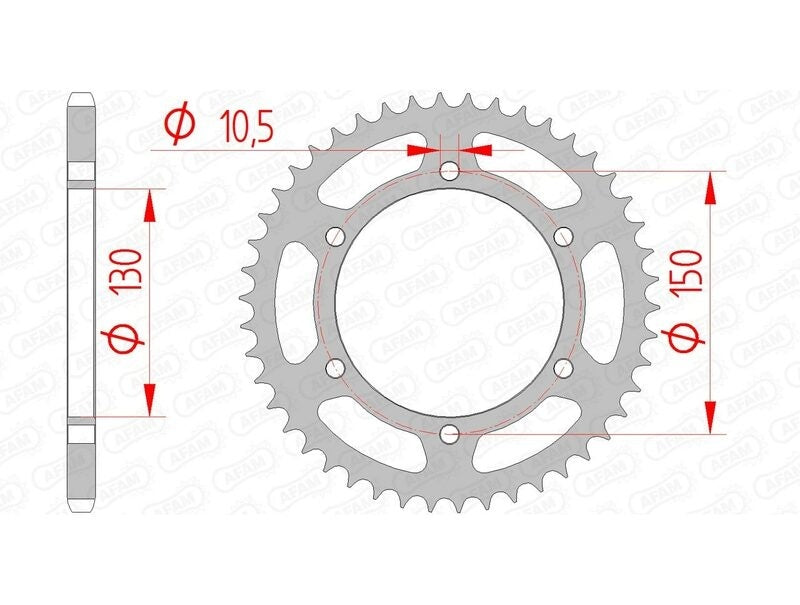 Yamaha XJ 6 F Diversion (RJ 19) [2010-2012] - Kettenkit 520 XSR4 - 16/46-118 - Standard Kettenrad Stahl