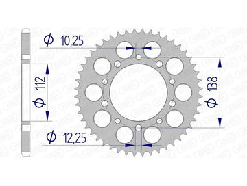 Honda CB 900 F Hornet SC 48 [2002-2007] - Kettenkit 520 XHR4 - 16/43-114 - Standard Kettenrad Alu