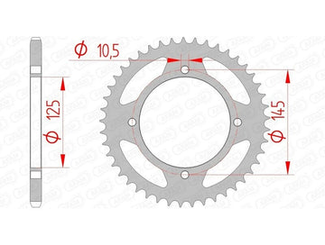 Mz 660 Baghira [1998-2000] - Kettenkit 520 XSR4 - 15/45-114 - Standard Kettenrad Stahl