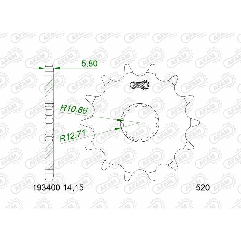 CF Moto 675 NK [2025-2026] - Kettenkit 520 XSR4 - 15/48-114 - Standard Kettenrad Stahl