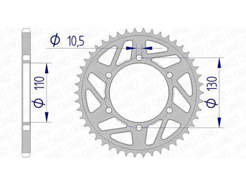 Suzuki GSX-S 1000 ABS [2015-2026] - Kettenkit 520 XHR4 - 17/44-116 - Standard Kettenrad Alu