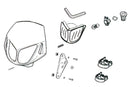 Beta RR SM 50 2T - strålkastarmask dubbel optik