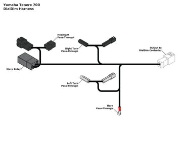 Yamaha Tenere 700 [Denali] -P & P Daldim Kabel Adapter - 0