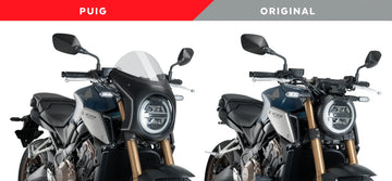 HONDA CB 650 R NEO SPORTS CAFE [2023] – Retro kåpaskärm – Transparent - 0
