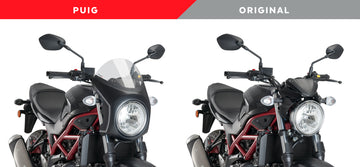 SUZUKI SV 650 [2025] – Retro Fairing Screen – Svart