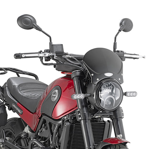 TRIUMPH SCRAMBLER 1200 [2019-2022] - Universal Windschutzscheibe aus schwarz