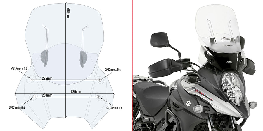 SUZUKI DL 650 V STROM [2017-2023] - Vindruta