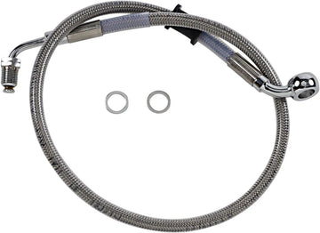 harley davidson flde [DRAG SPECIALTIES] - Bromsledningssats i rostfritt stål - 0