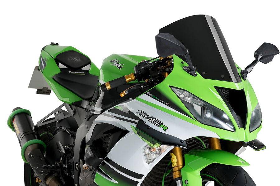 KAWASAKI ZX-6R NINJA [2018] - R-Racer-skärm | Svart | PUIG 3629N
