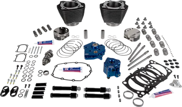 Harley-Davidson FXBB 1923 Softail Street Bob 117 [2026] - 129" Power Package Motorleistungs-Kit – Oberfläche: Schwarz, Hervorgehobene Lamellen – Merkmal: Schwarze Stößelstangenrohre – Bild 2