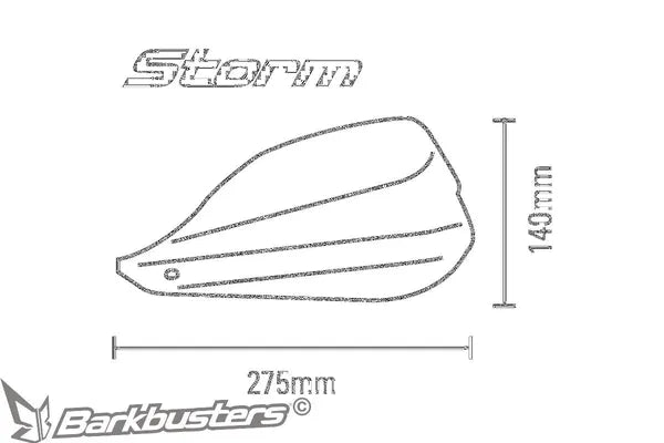 Royal Enfield Classic [BARKBUSTERS] – STORM Handprotektoren für 22 mm Lenker