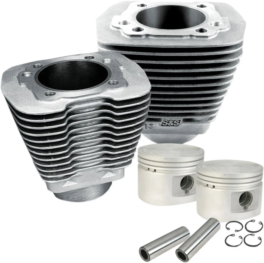 Harley-Davidson Flht 1340 Electra Glide Standard [1984, 1988] - Zylinder- und Kolbensatz – Oberfläche: Natur-Aluminium – Bild 1