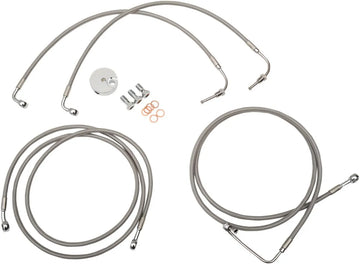 harley davidson fltruse [LA CHOPPERS] - Bromsledningssats i rostfritt stål - 0
