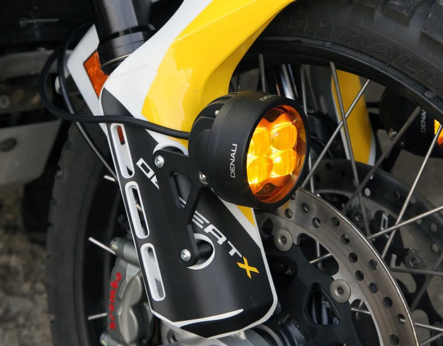 Ducati Desertx [denali]-lower position light holder