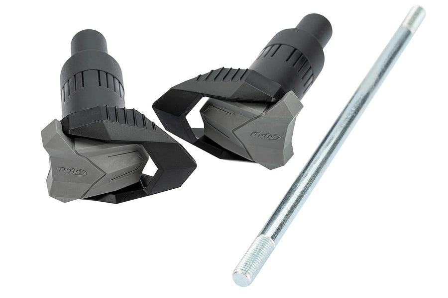 APRILIA SHIVER 900 / DORSODURO 900 2017–2018 - R19 Sturzpads | Schwarz | PUIG 4706N