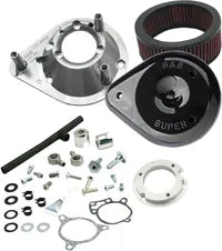 Harley-Davidson FLSS 1800 Softail Slim S [2016-2017] - Mini Teardrop Stealth Luftfilter-Kit – Oberfläche: Schwarz – Bild 7