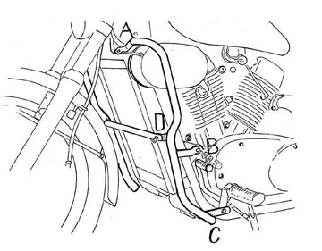 Kawasaki VN 1500 [1988-2004] - Motorskyddsfält - 0