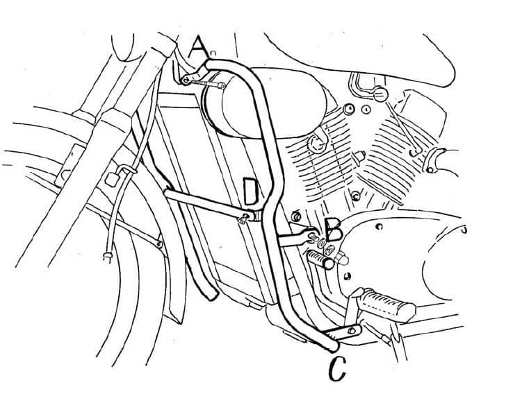 Kawasaki VN 1500 [1988-2004] - Motorschutzbügel