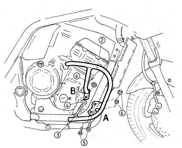 Yamaha FZS 1000 Fazer [2001-2005] - Motorskyddsfält