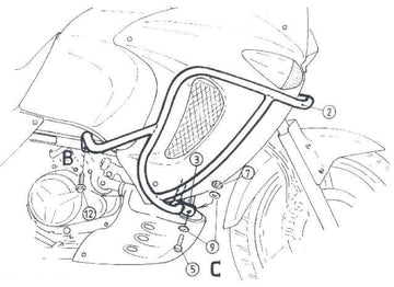 Honda XL 1000 V Varadero [1999-2002] - Motorschutzbügel