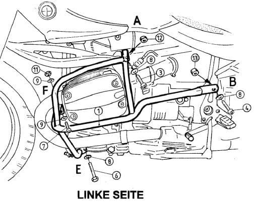 BMW R 850 R [1994-2002] - Motorschutzbügel