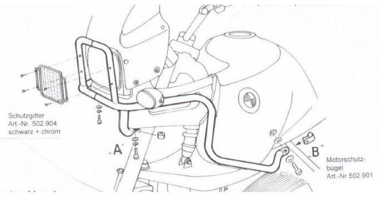 BMW R 850 GS [1994-2000] - Tankskyddsfält