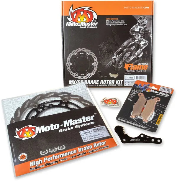 Kawasaki Klx 450 R [2010, 2012-2013, 2015-2016, 2018, 2019-2022] - 270mm Flame Oversize Floating Rotor Bremskit – Bild 2