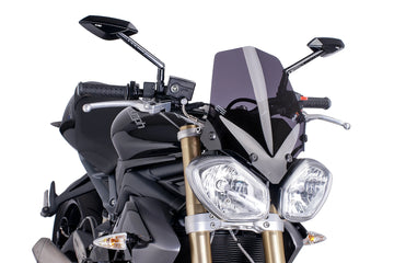 TRIUMPH STREET TRIPLE 675 RX [2016] - Ny generation sportvindruta | Kraftigt tonad | PUIG 5658F