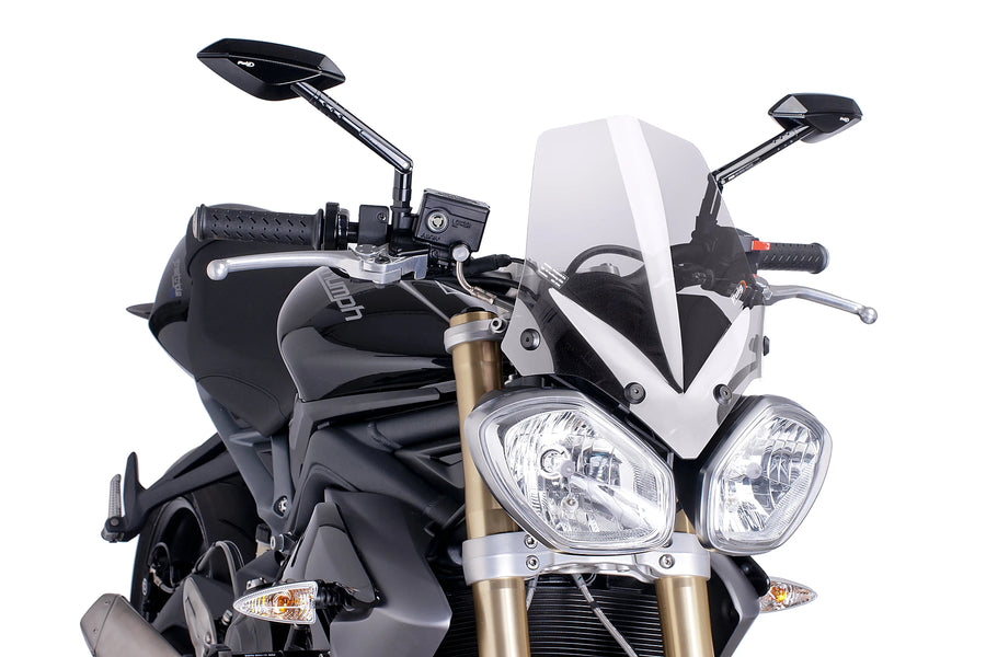 TRIUMPH STREET TRIPLE 675 RX [2016] - Ny generation sportvindruta | Rensa | PUIG 5658W