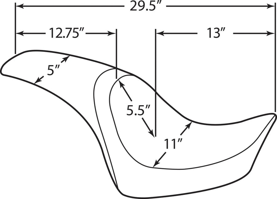 harley davidson flstc [DRAG SPECIALTIES] – Predator säte