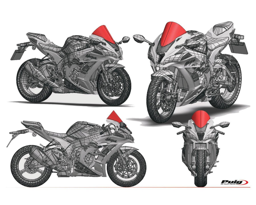 KAWASAKI ZX-10RR NINJA PERFORMANCE [2018] – R-Racer Scheibe – Stark getönt