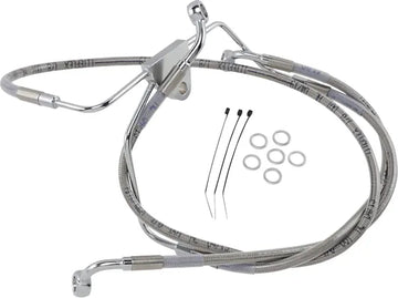 Harley Davidson Flhtcui [DRAG SPECIALTIES] – Edelstahl-Bremsleitungs-Kit, verlängert