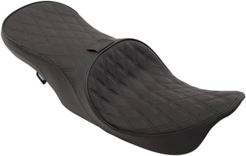 harley davidson flhri [DRAG SPECIALTIES] - Frontplacerad 2-up touring lädersäte med låg profil