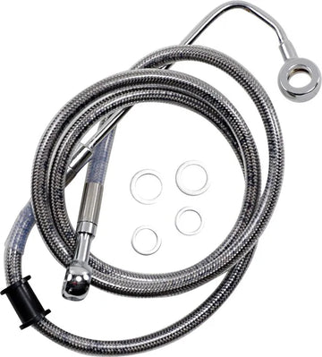 harley davidson flstc [DRAG SPECIALTIES] – Verlängerte Edelstahl-Bremsleitung - 0