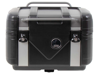 Topcase [Hepco & Becker] - Gobi Black Edition med silverinlägg - för topcase-bärare