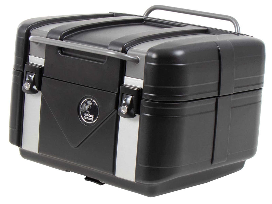 Topcase [Hepco & Becker] - Gobi Black Edition med silverinlägg - för topcase-bärare