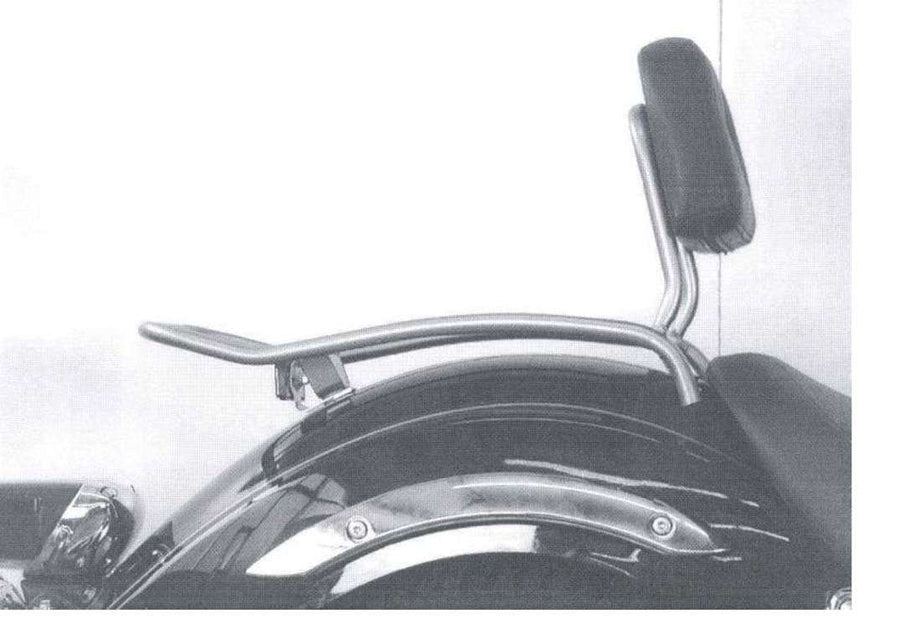 Yamaha XVS 125 [2000-2004] - Solorack med ryggstöd