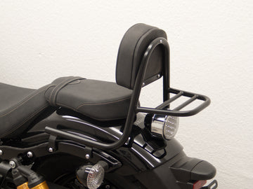 Yamaha XV 950 R [2013-2020] - Sissybar gjord av rör med kudde och bagage rack, svart