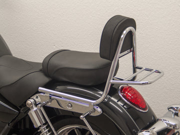 Triumph Thunderbird Commander 1700 [2014] - Sissy Bar gjord av rör med kuddar och bagageställ