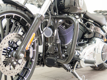 Harley Davidson Breakout (FXSB) 2013-2017 [2013-2017] -skyddande bar, stor version gjord av 38 mm rör, vinkelform, svart