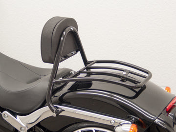 Harley Davidson Breakout (FXSB) 2013-2017 [2013-2017] -driver Sissy Bar med kuddar och bagageställ, svart