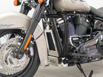 Harley Davidson Softail (Milwaukee -Eight 107/114) [2018] - Skyddsfält, stor version gjord av 38 mm rör, svart