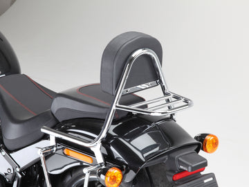 Harley Davidson Softail Fat Boy (Milwaukee -Eight 107/114) [2018] - Sissy Bar från Rohr med kudde och bagagerack