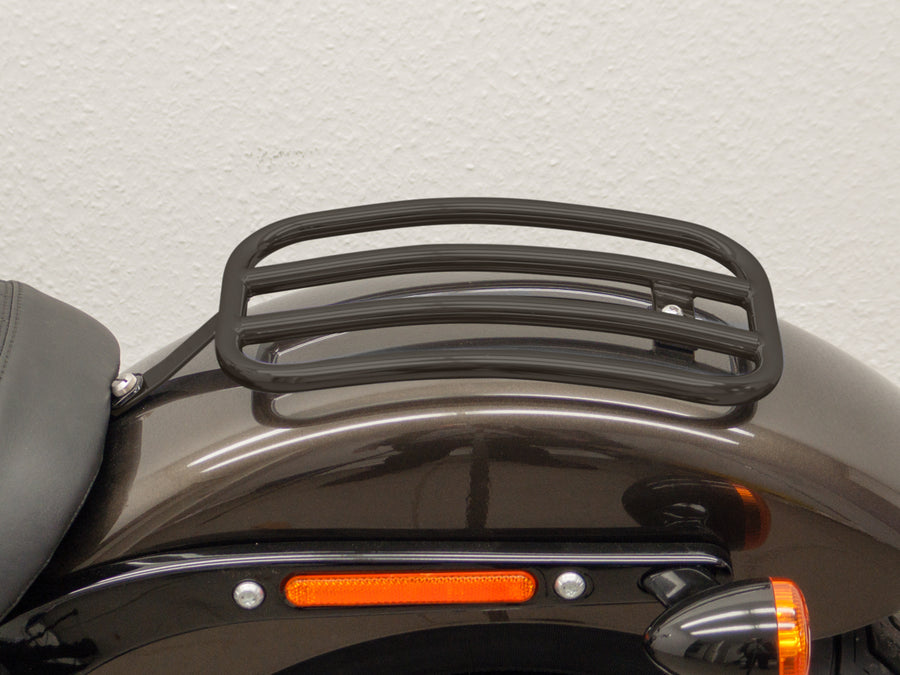 Harley Davidson Softail Street Bob (Milwaukee-Eight 107/114) [2018] - Beifahrer-Rack Ø 16, gebogen, schwarz