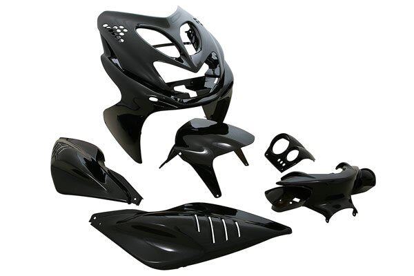 Yamaha Aerox 50 2T LC CAT [2004–] - Verkleidungskit mit Beleuchtung, schwarz